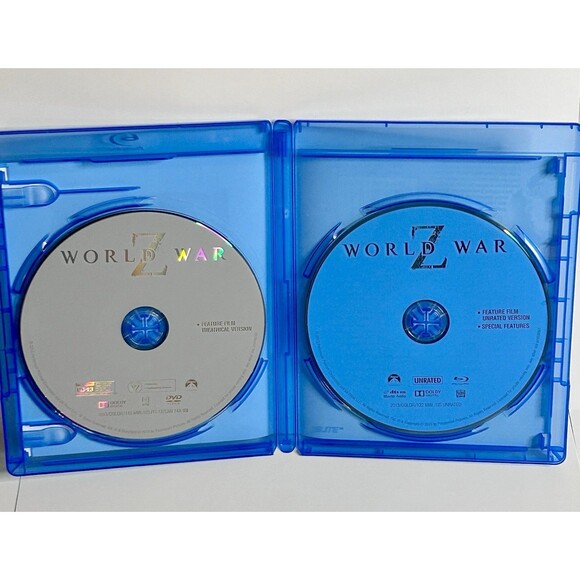World War Z - Blu-ray And DVD. Pre-Owned. Digital Copy Not Included. - Picture 3 of 3